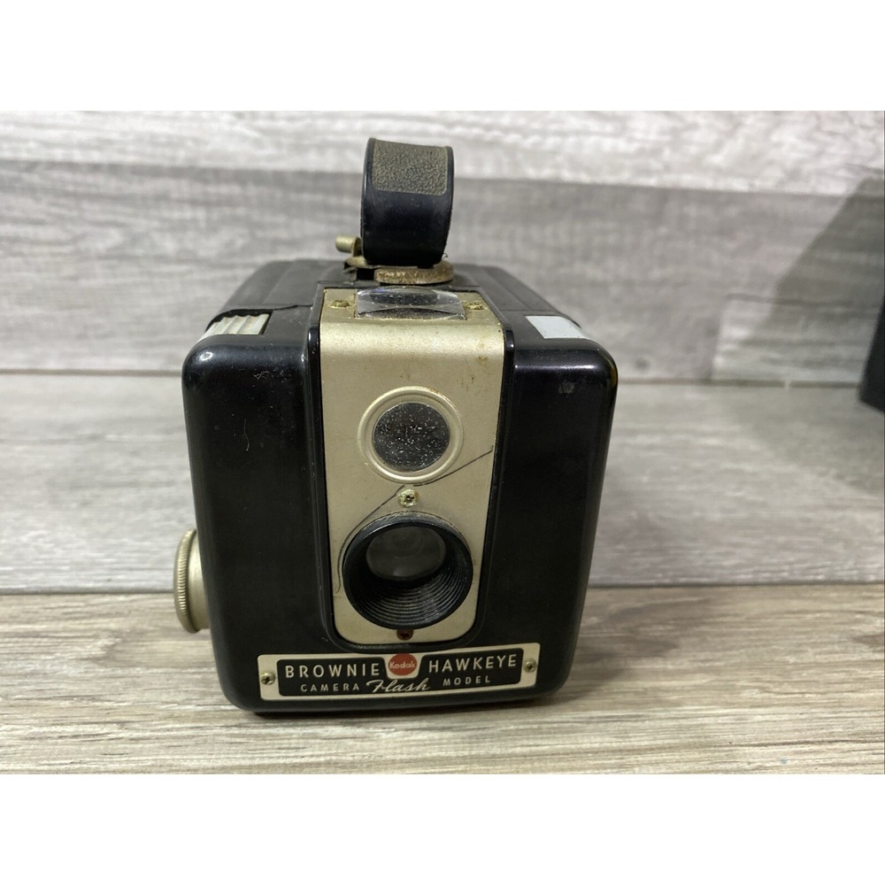 Kodak‎ Brownie Hawkeye Flash Model Camera Unisex OS Black Vintage Box Bakelite